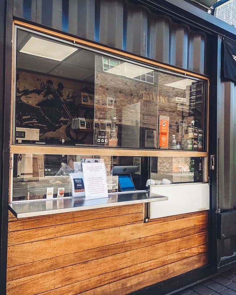 Counter at Red Bay Coffee in Uptown Oakland