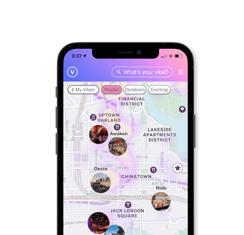 Vibemap mobile app