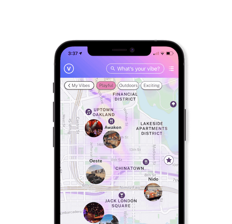 Vibemap mobile app
