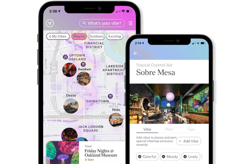 Vibemap mobile app