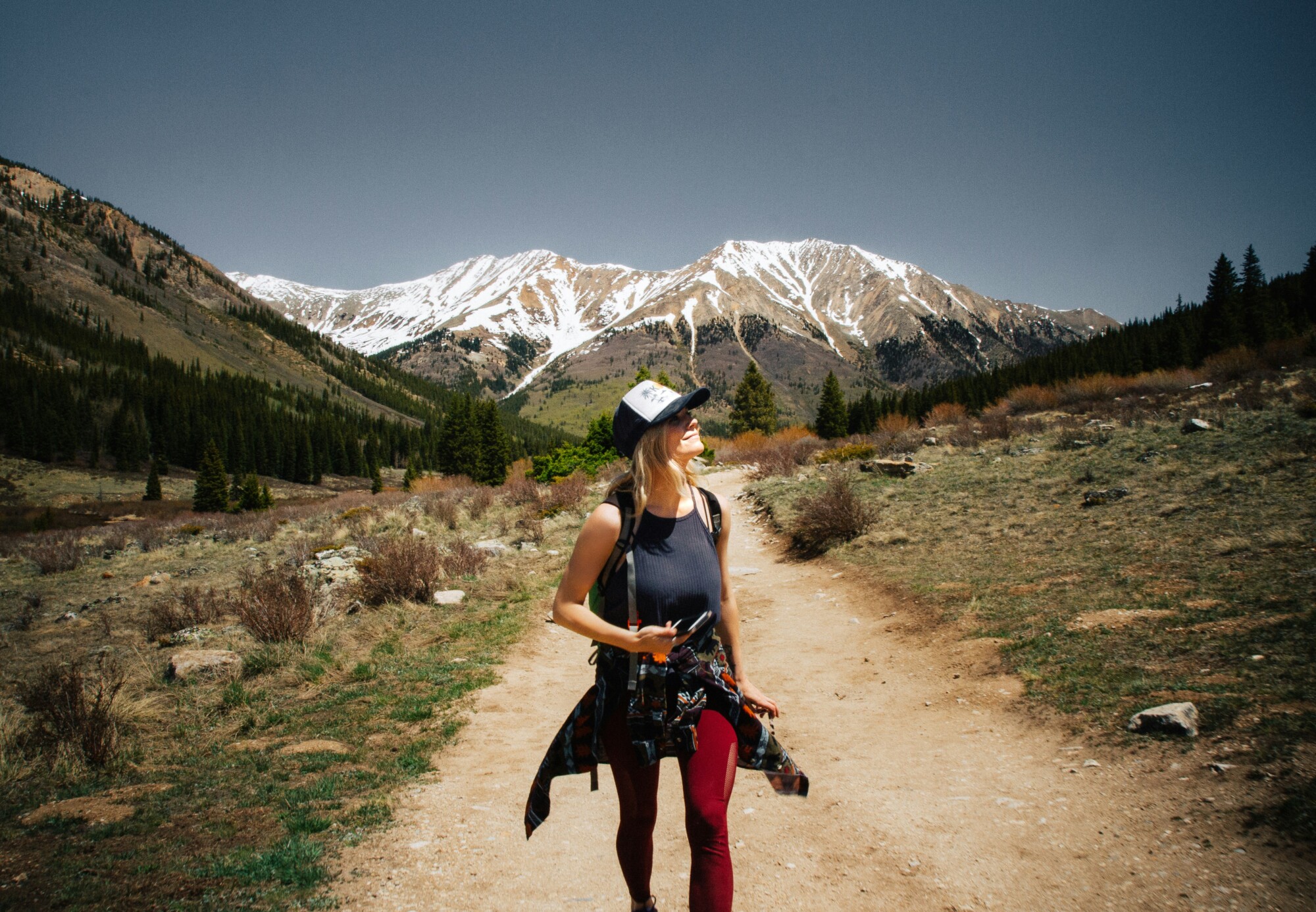 Woman walking in Colorado