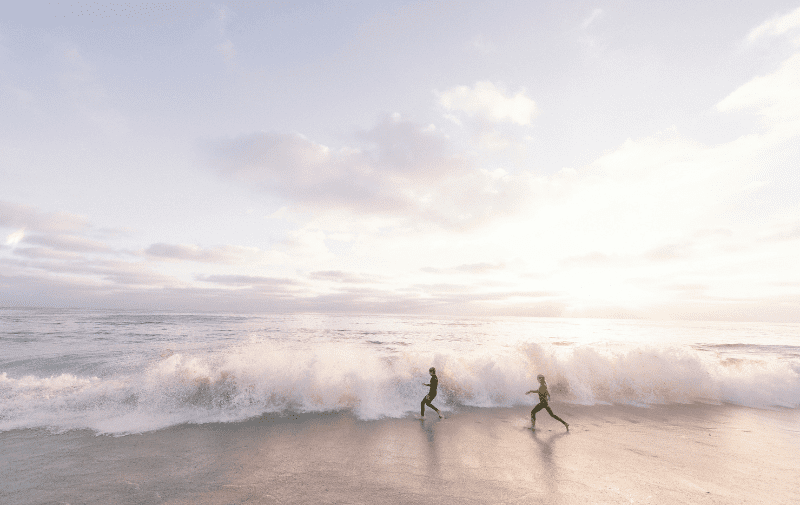 Couple in water in San Diego for Cheap Date Ideas in San Diego