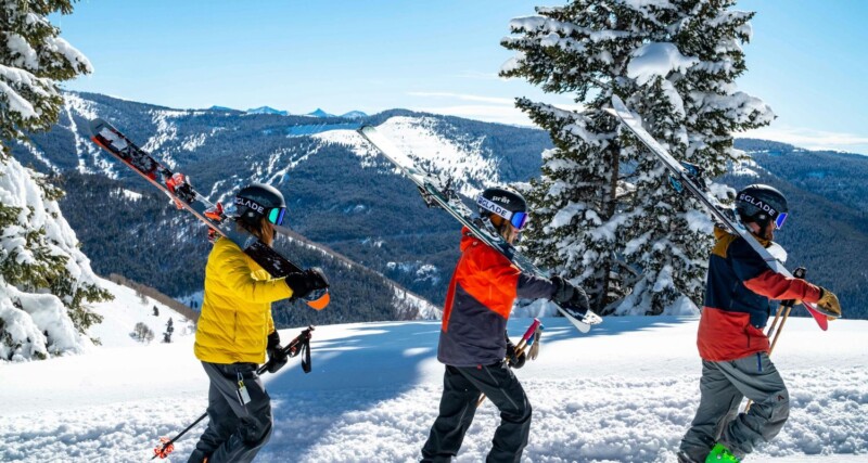 Skiers at Vail