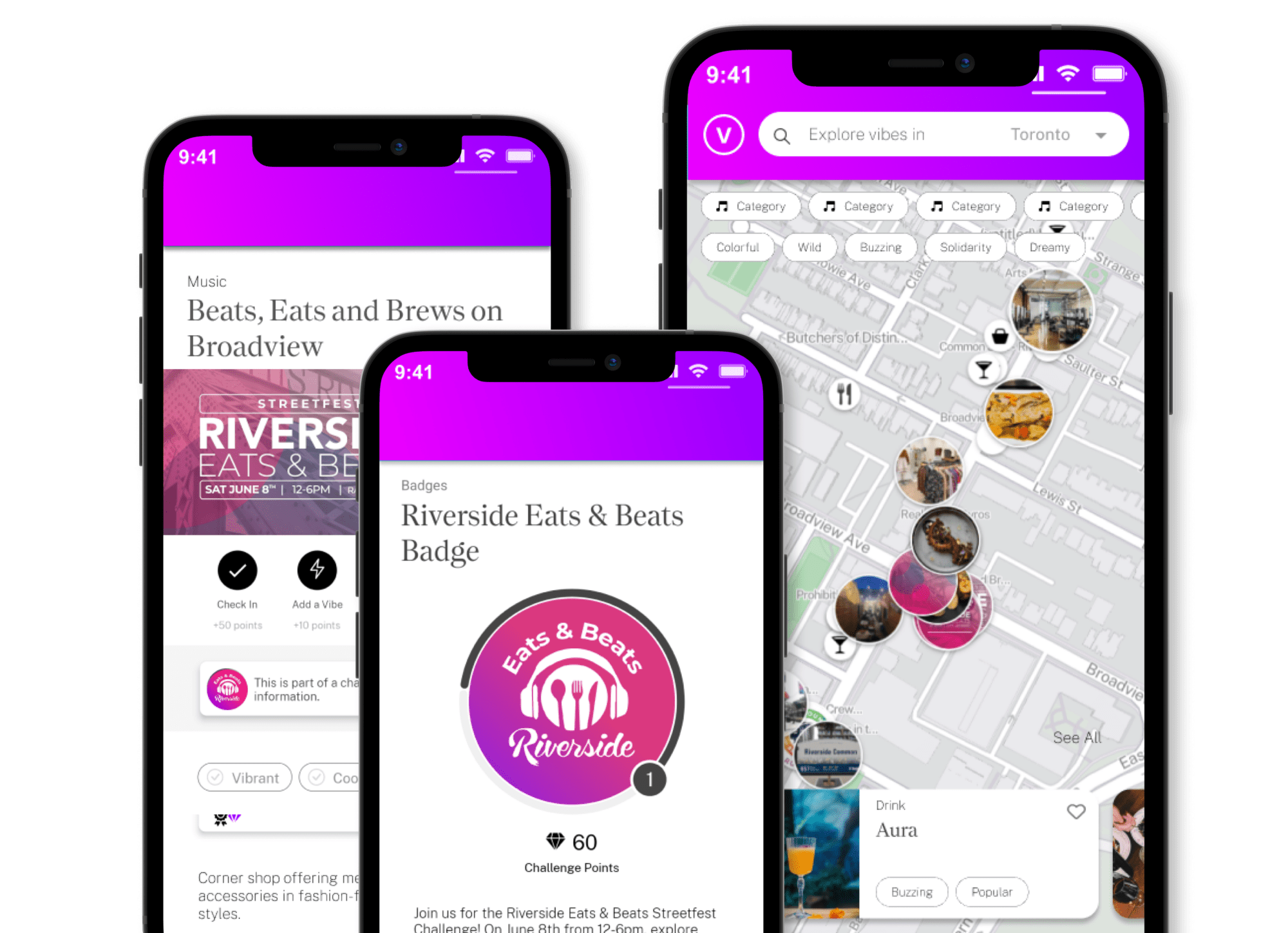 Vibemap mobile app