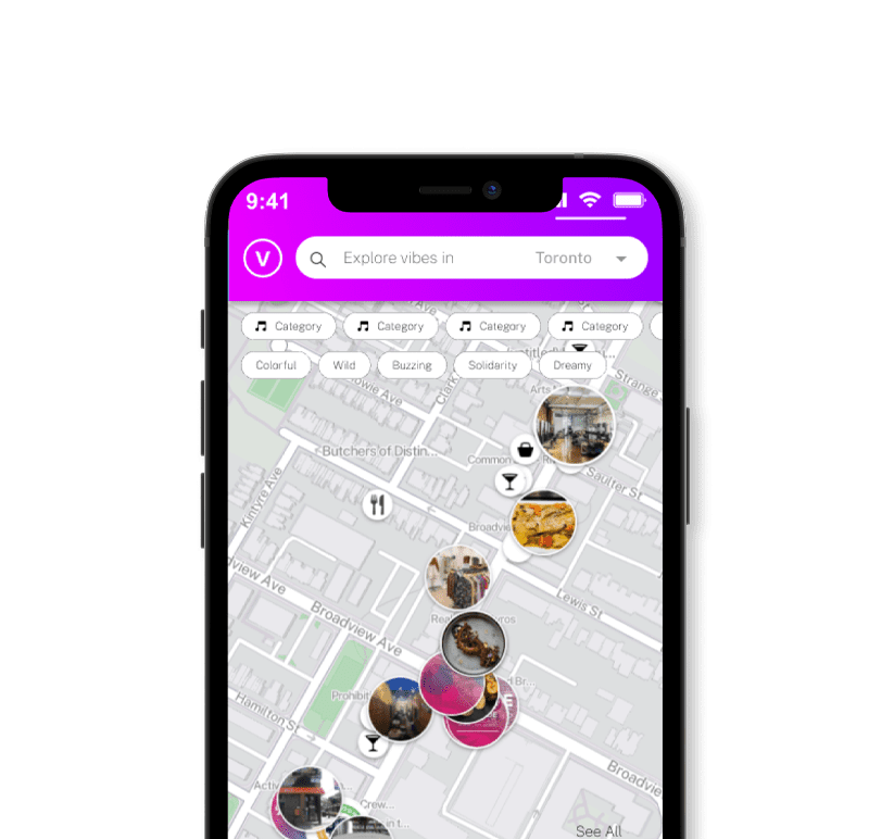Vibemap mobile app