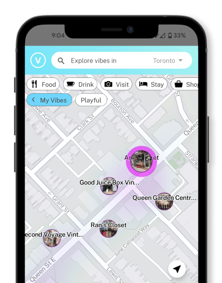Vibemap mobile app