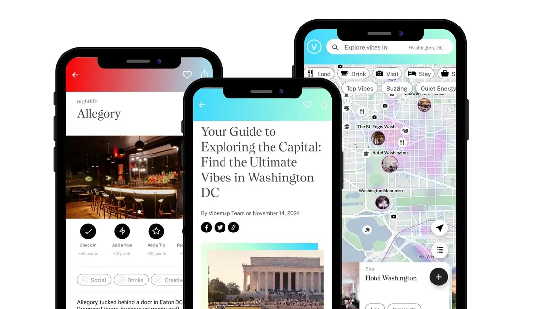 Vibemap mobile app