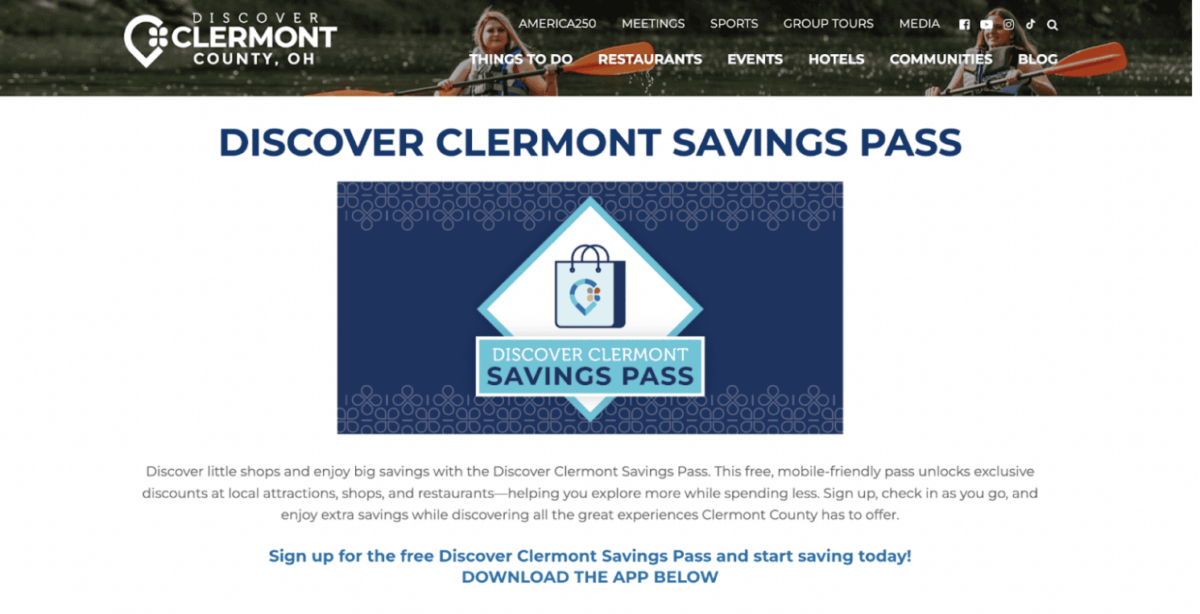 Savings Pass for Clermont, Ohio
