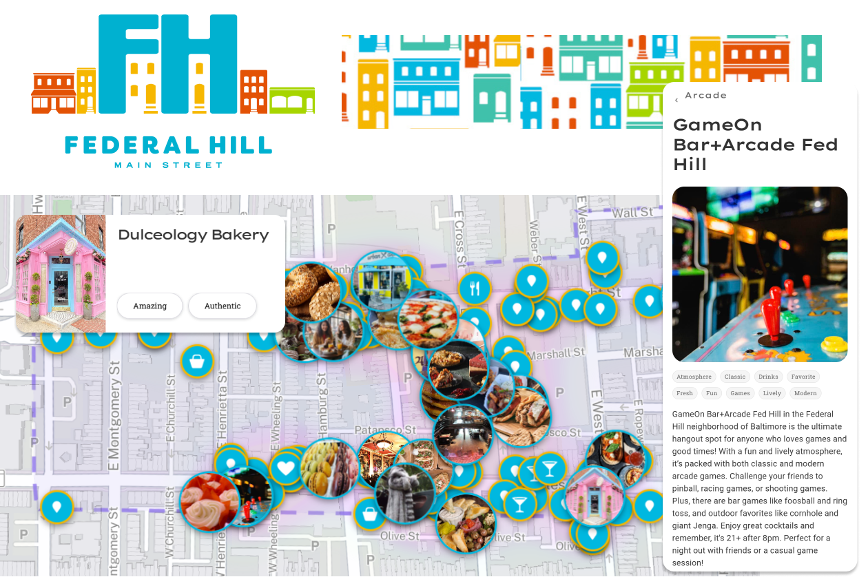 Federal Hill Main Street Map