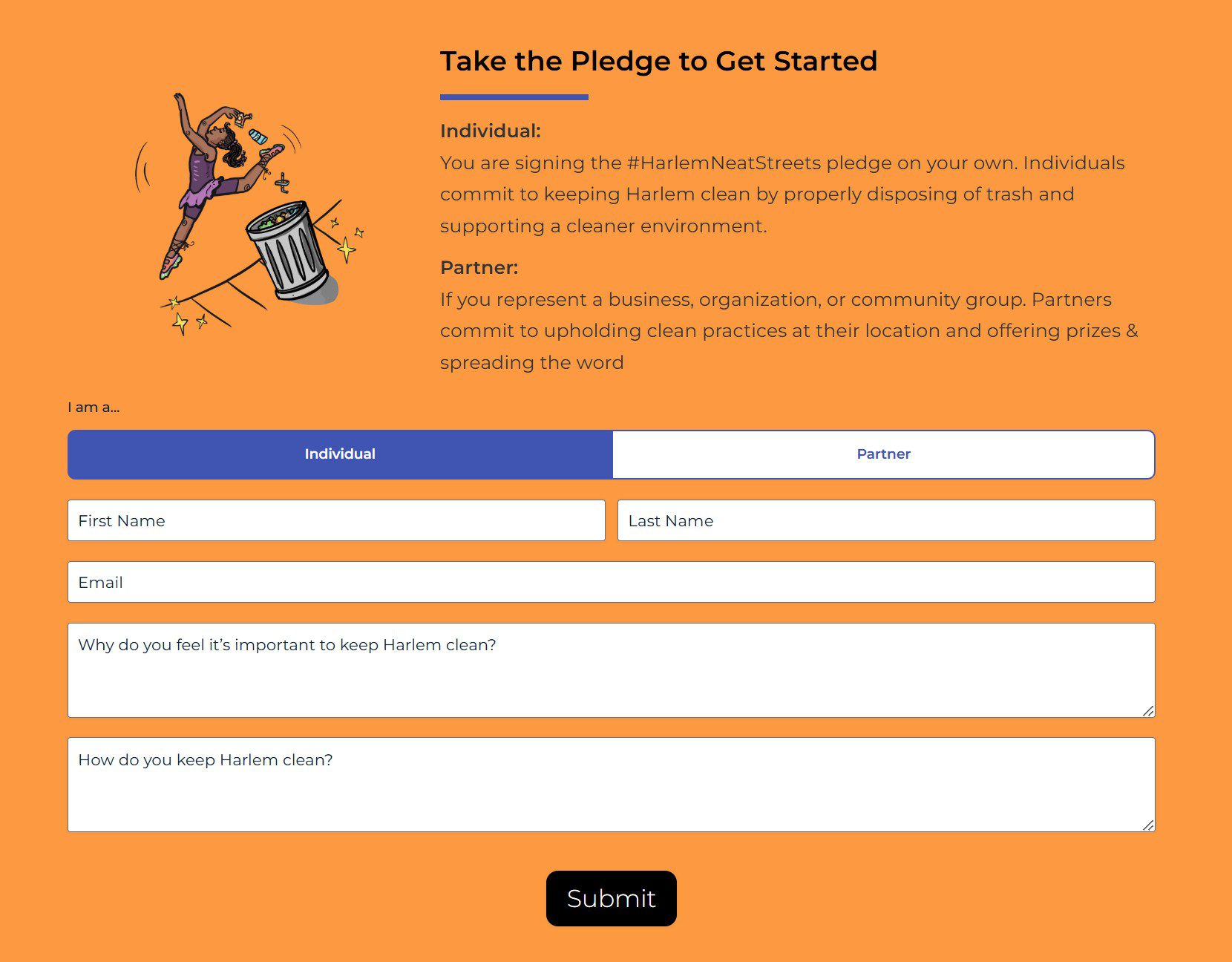Harlem Neat Streets Pledge
