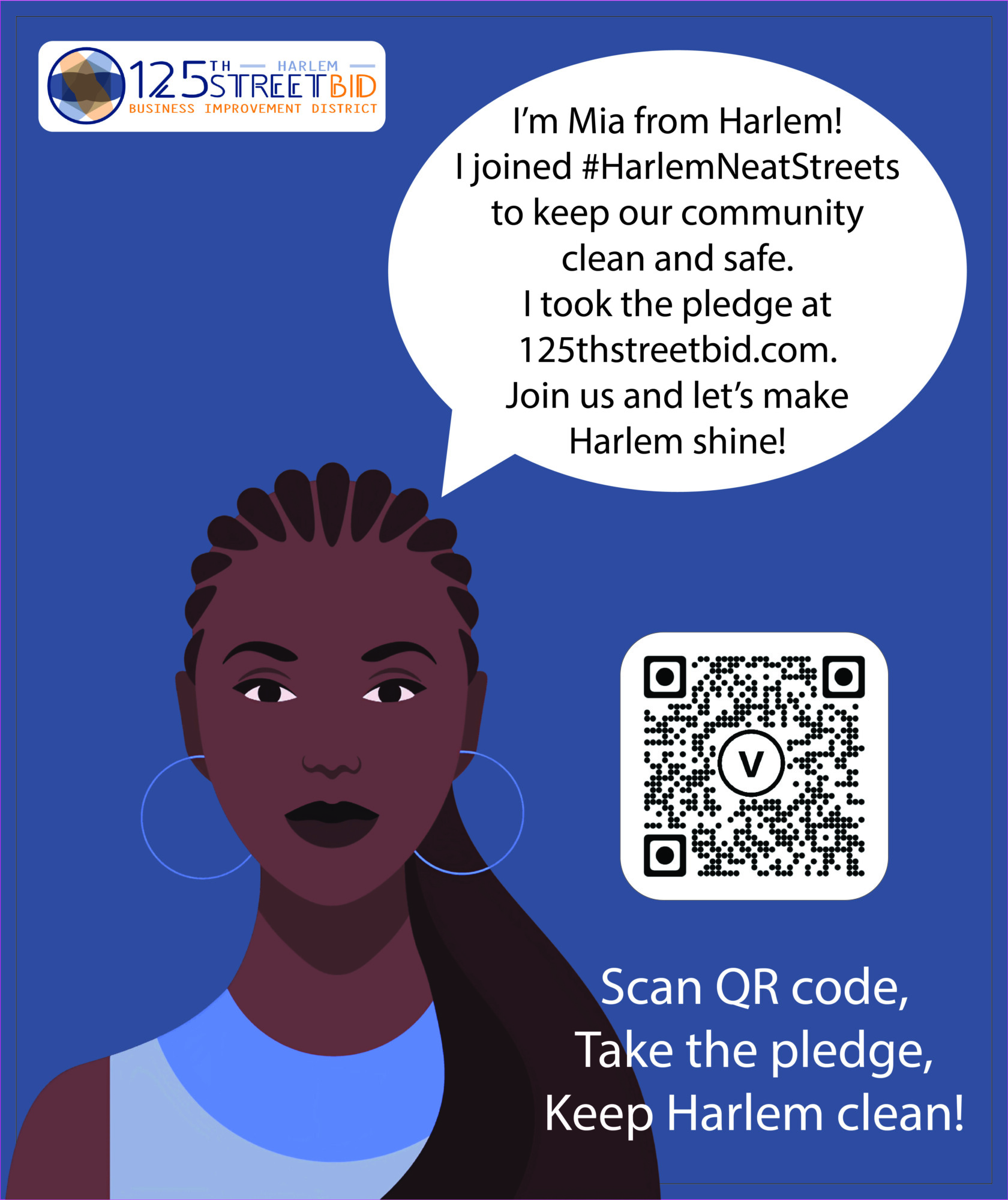 Harlem Neat Streets campaign graphic